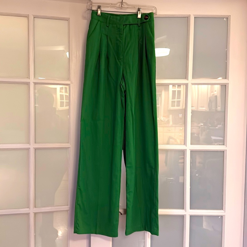 Kelly Green Trouser Pant 24” waist (also included matching vest size XL) tags on